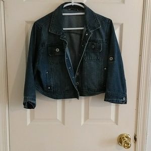 Cute cropped jean jacket